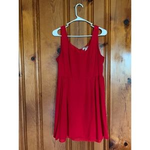 Red A-Line Dress